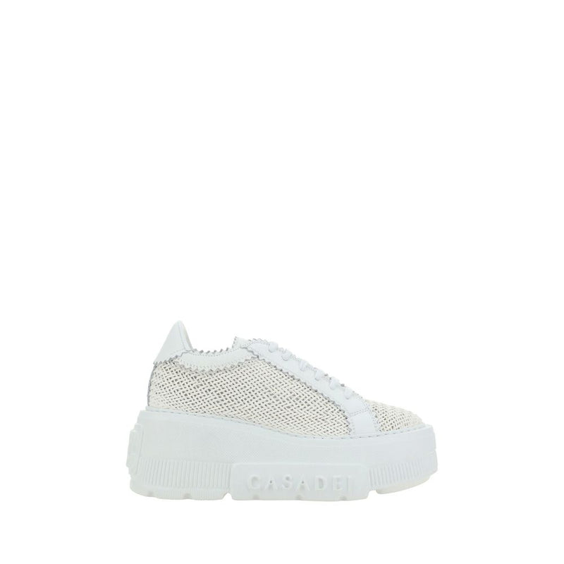 Casadei White Nexus Vegan Leather Sneakers for Women