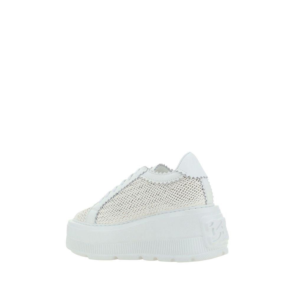 Casadei White Nexus Vegan Leather Sneakers for Women