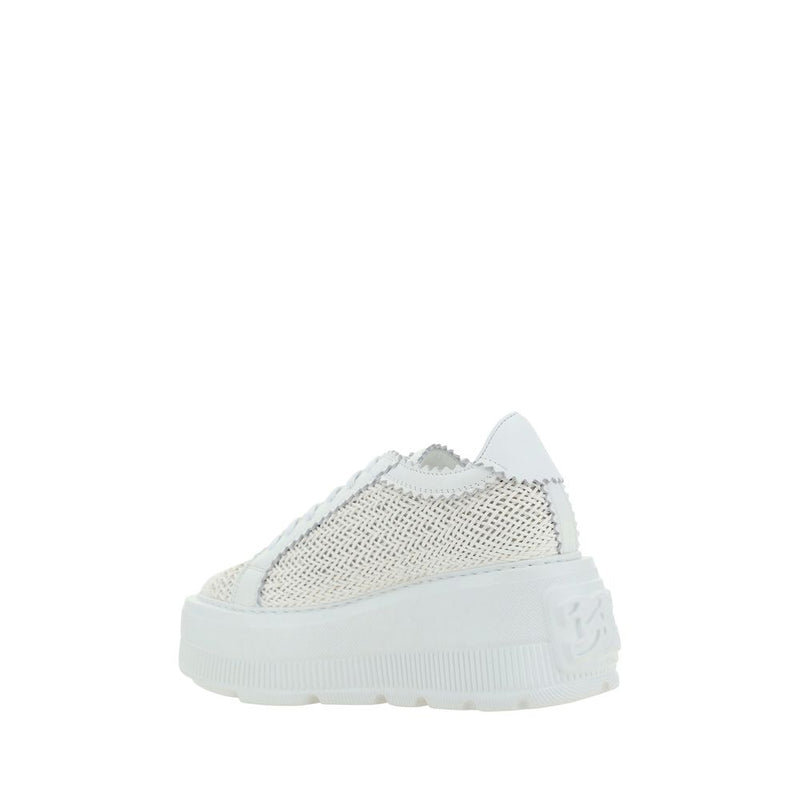 Casadei White Nexus Vegan Leather Sneakers for Women