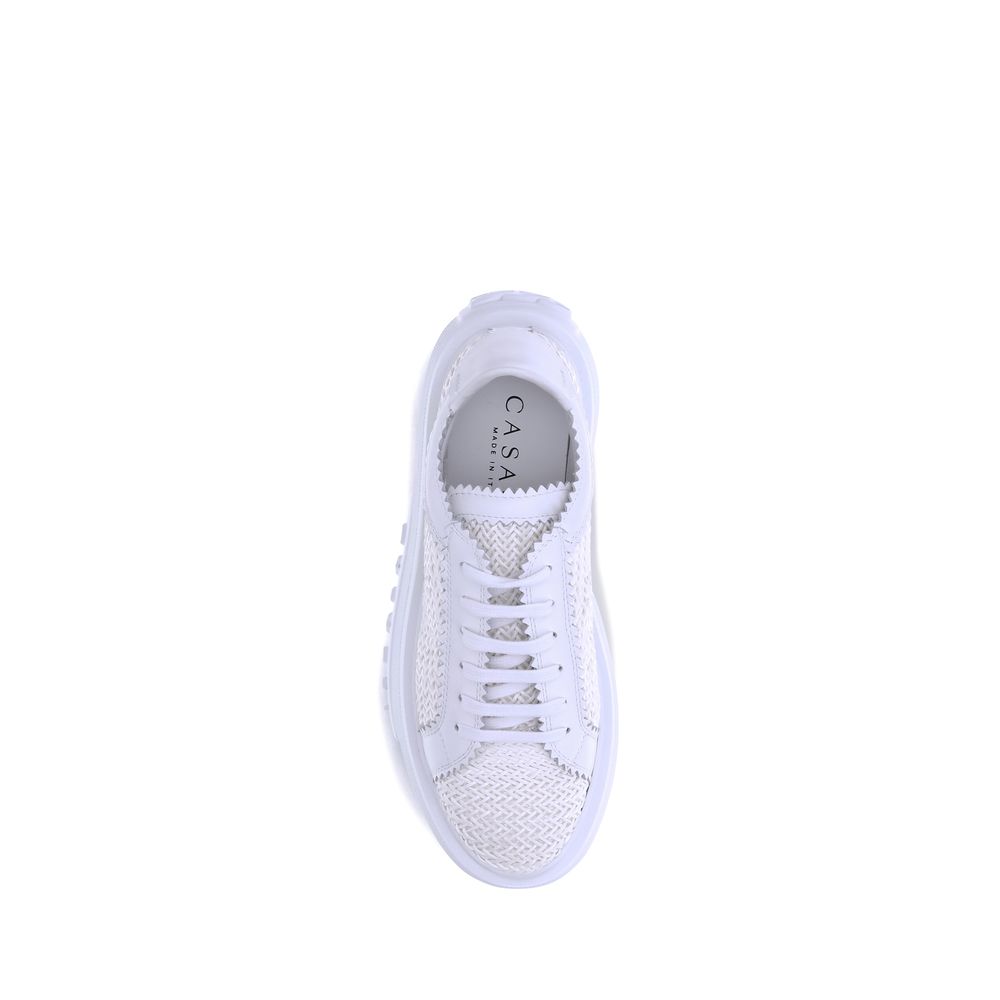 Casadei White Nexus Vegan Leather Sneakers for Women