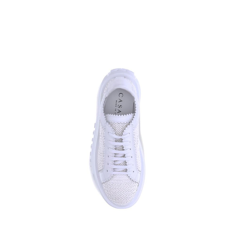 Casadei White Nexus Vegan Leather Sneakers for Women