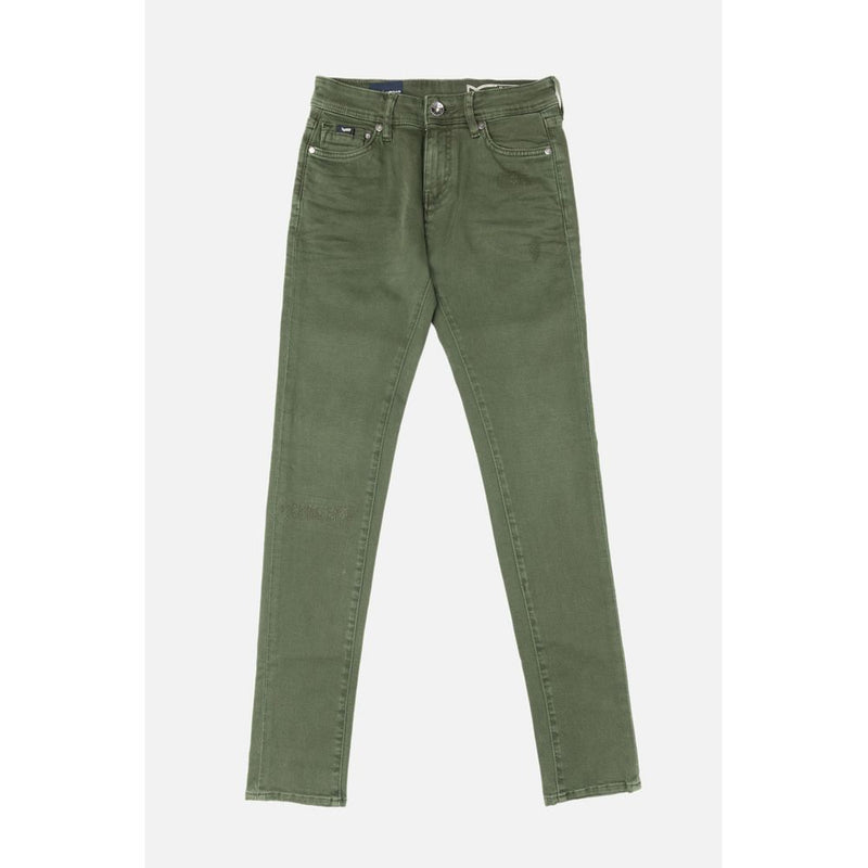 Gas Green Cotton Jeans Denim - Style Meets Comfort