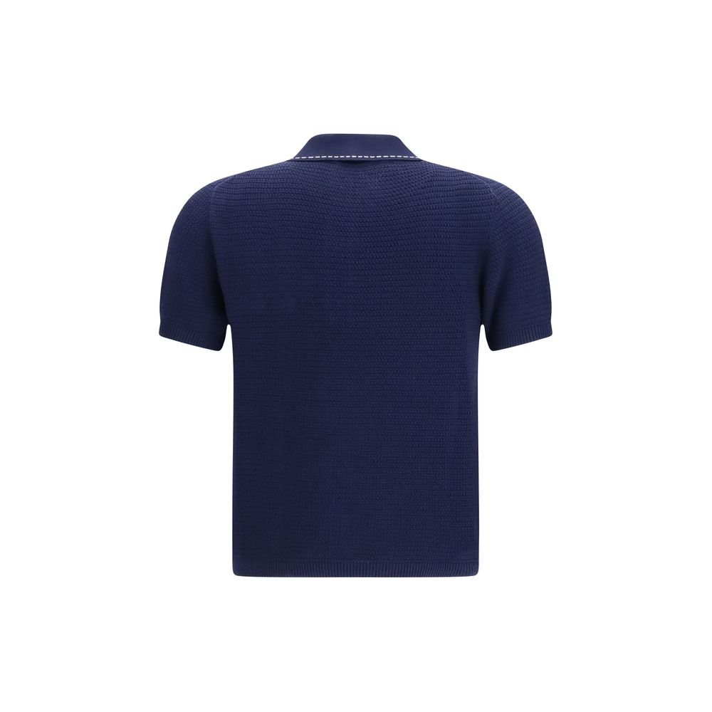 Versace blauw katoenen poloshirt