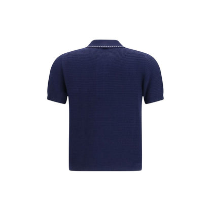 Versace blauw katoenen poloshirt