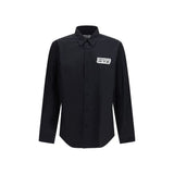 Versace Jeans Black Cotton Dress Shirt for Men