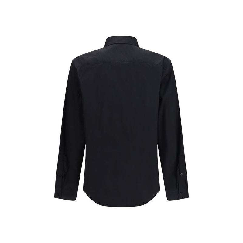 Versace Jeans Black Cotton Dress Shirt for Men