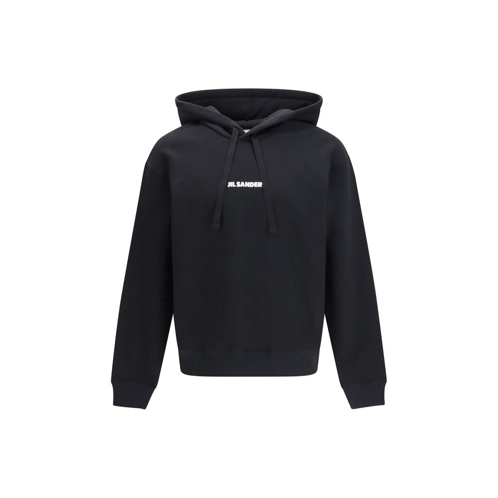 Sweat-shirt en coton noir Jil Sander