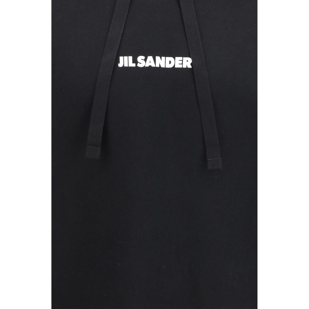 Sweat-shirt en coton noir Jil Sander