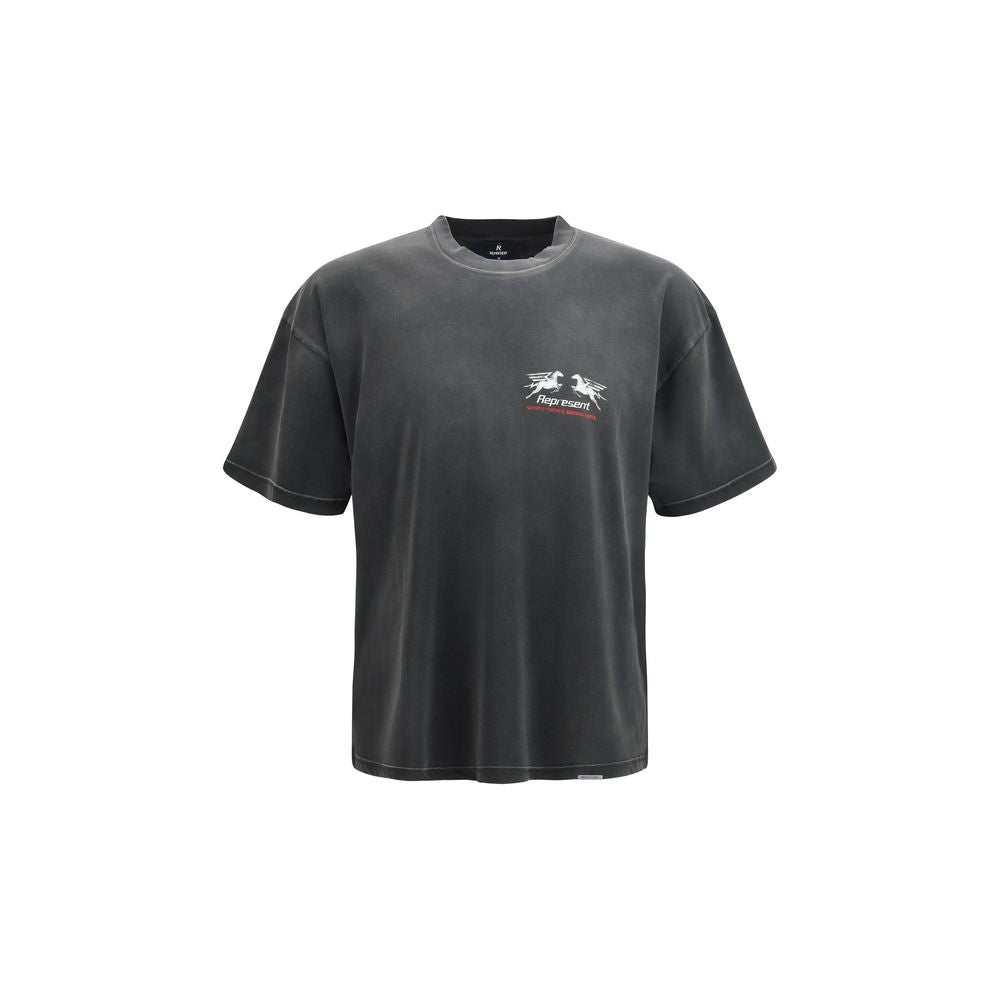 Represent Gray Cotton T-Shirt - 24 Hour Service Graphic