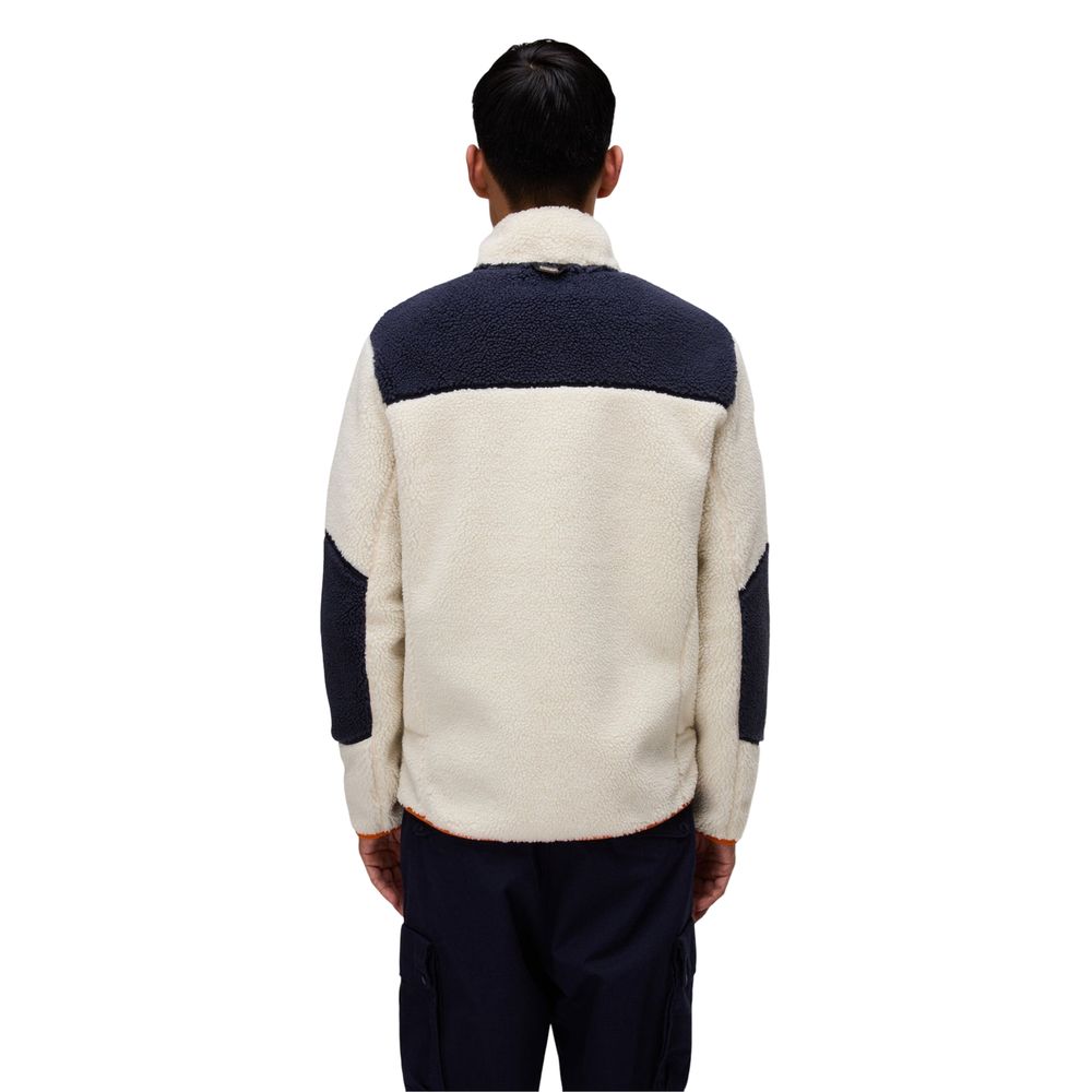 Napapijri YUPIK FZ Orange Polyester Sweatshirt for Men