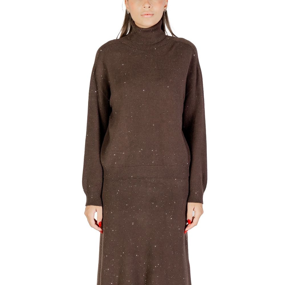 Liu Jo Brown Viscose Sweatshirt - Elegant and Versatile