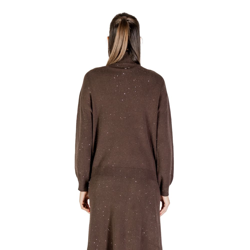 Liu Jo Brown Viscose Sweatshirt - Elegant and Versatile