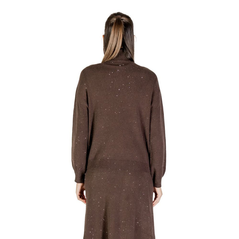Liu Jo Brown Viscose Sweatshirt - Elegant and Versatile