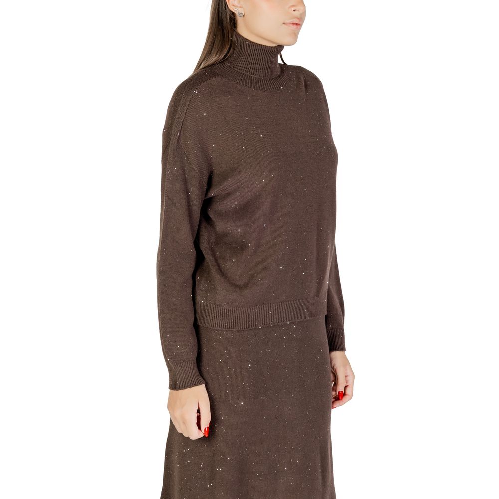 Liu Jo Brown Viscose Sweatshirt - Elegant and Versatile