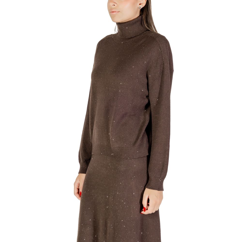 Liu Jo Brown Viscose Sweatshirt - Elegant and Versatile