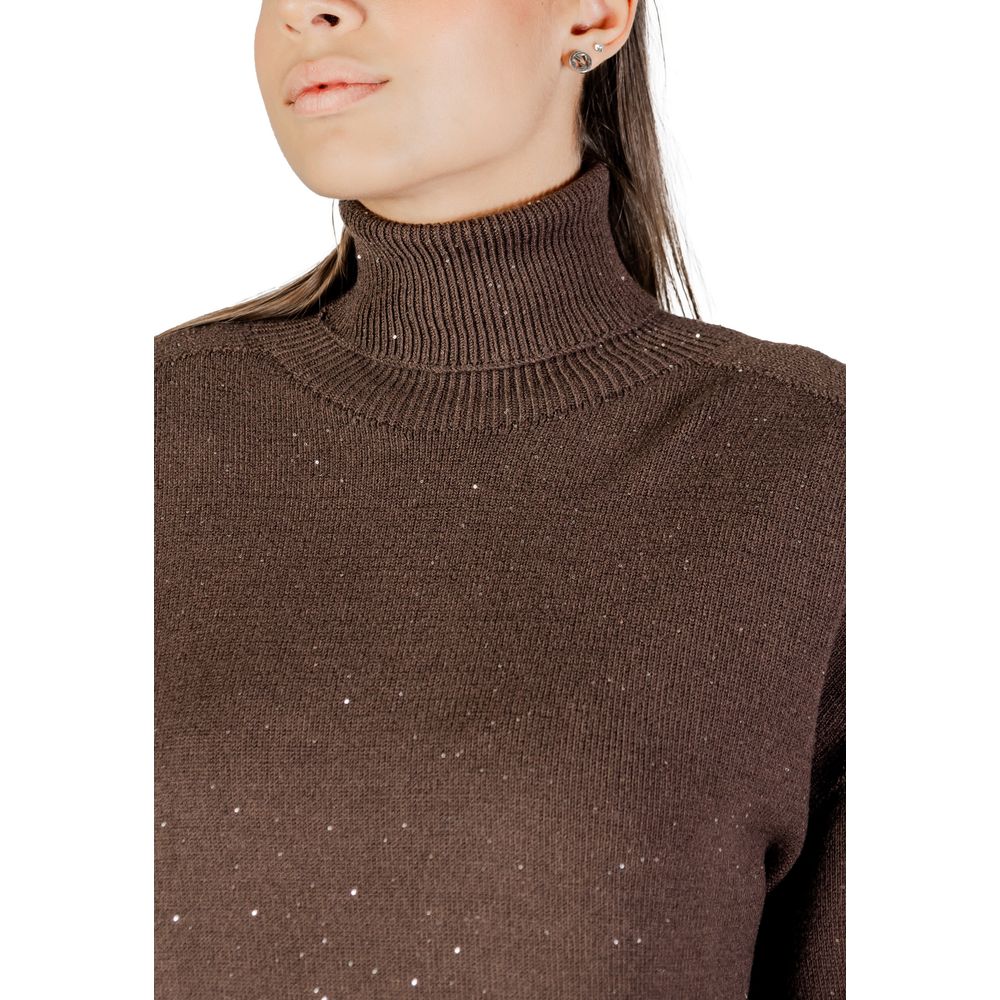 Liu Jo Brown Viscose Sweatshirt - Elegant and Versatile
