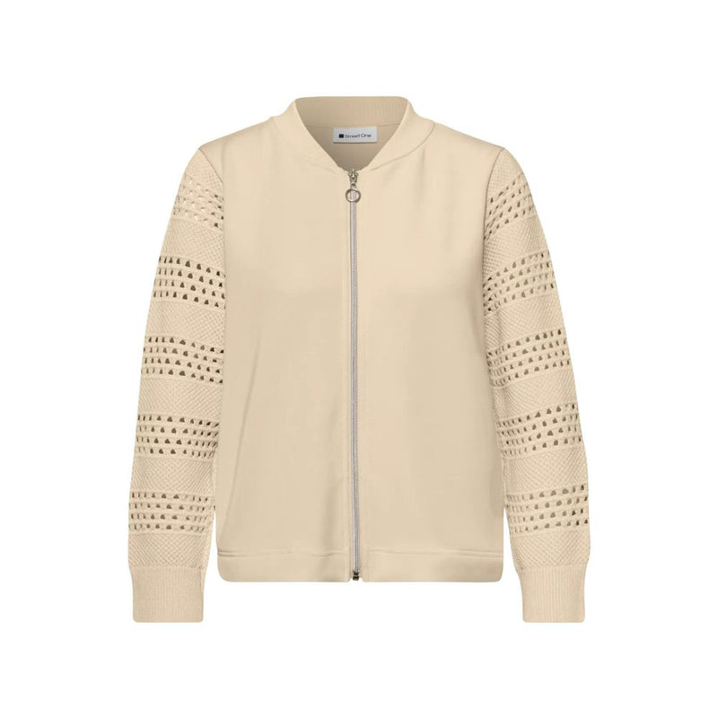 Street One Beige Modal Sweatshirt for Women