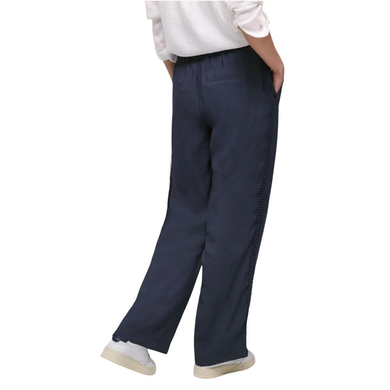 Street One Style_Emee HW Blue Modal Casual Pants for Women