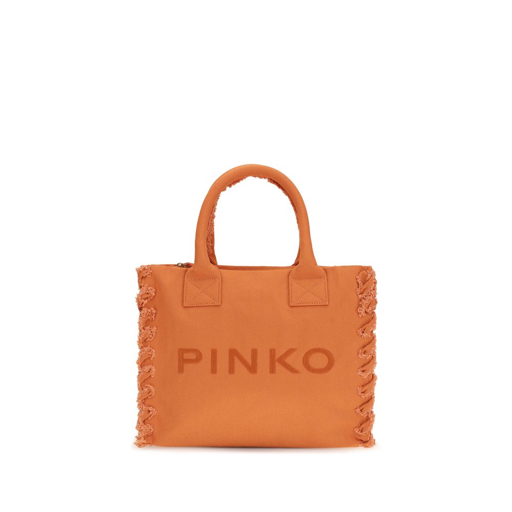 PINKO Tote Bag en Coton Orange - Élégance et Praticité
