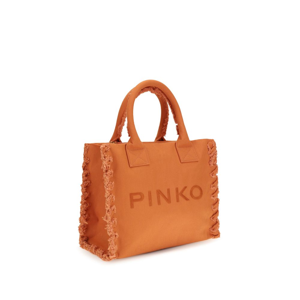 PINKO Tote Bag en Coton Orange - Élégance et Praticité