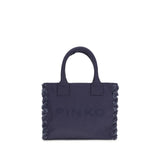 PINKO Blue Cotton Shoulder Bag - Stylish & Functional Tote