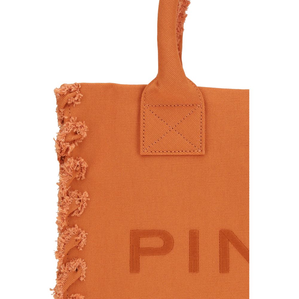 PINKO Tote Bag en Coton Orange - Élégance et Praticité