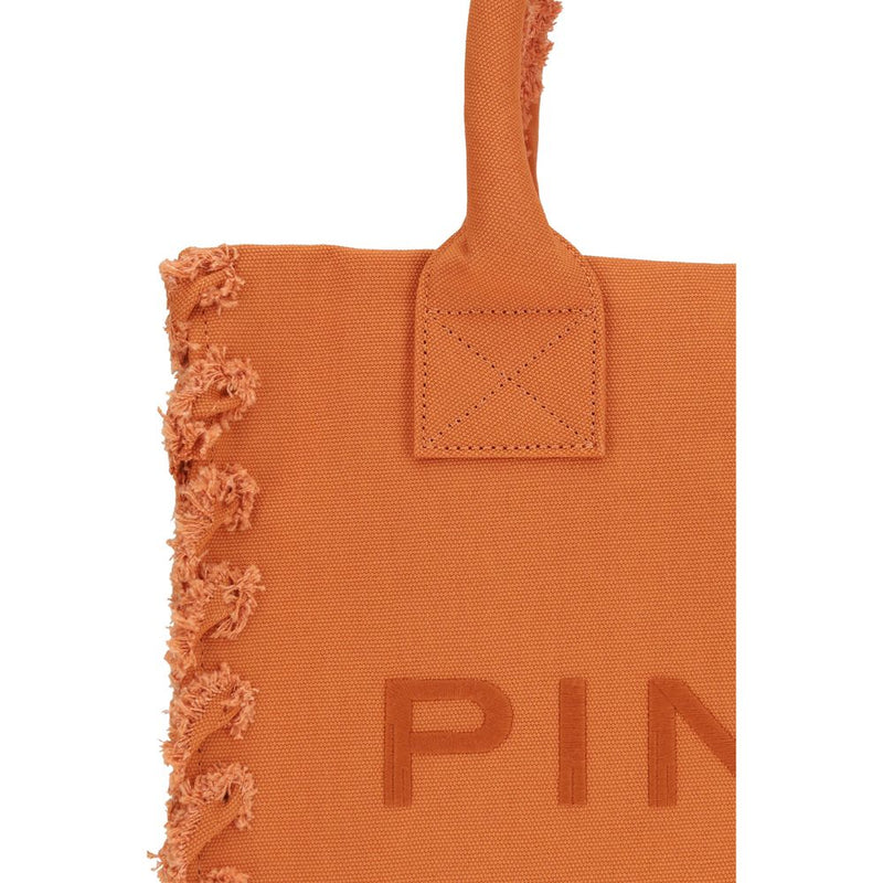PINKO Tote Bag en Coton Orange - Élégance et Praticité