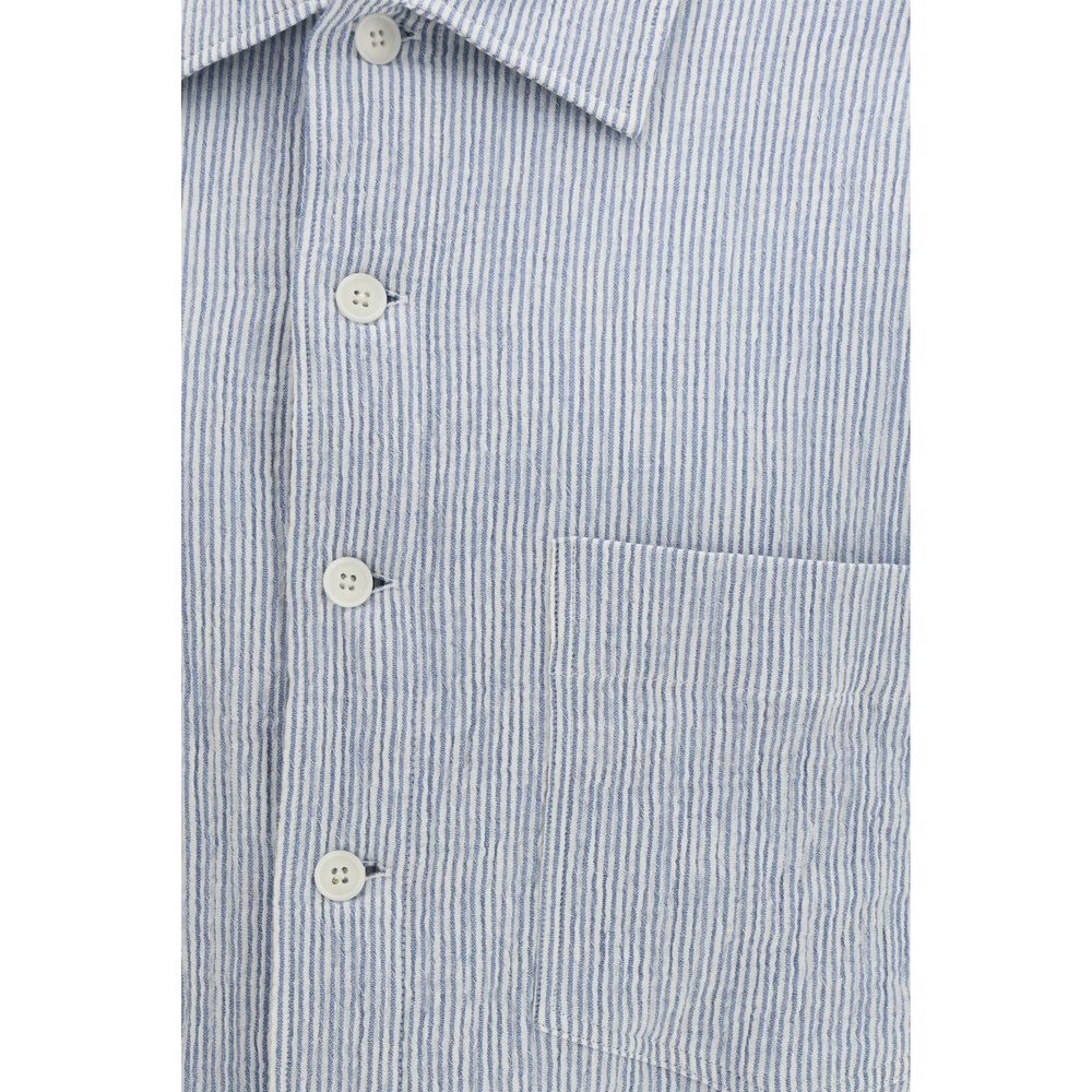 Chemise en Coton à Motif Bleu Adam de Sunflower
