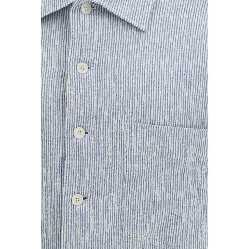 Chemise en Coton à Motif Bleu Adam de Sunflower