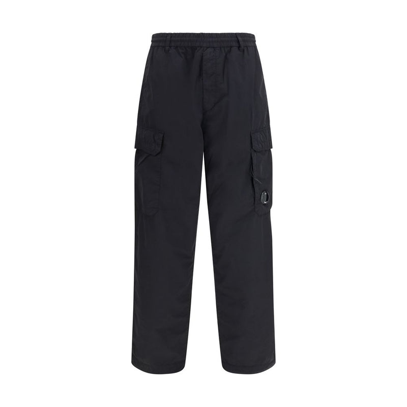 C.P. Company Black Polyamide Cargo Pants - SS26