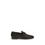 Ferragamo Brown Calf Leather Bos Taurus Slip-On Loafers for Men