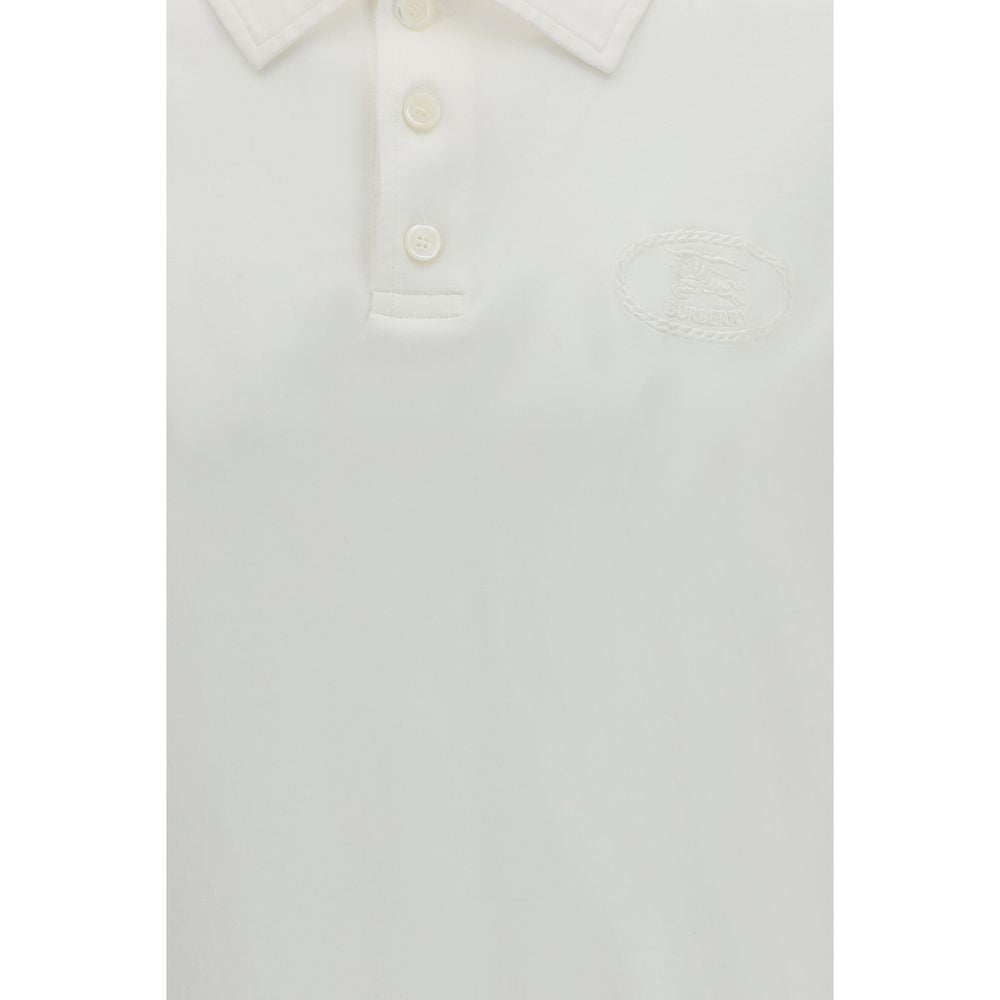 Polo Burberry en coton blanc