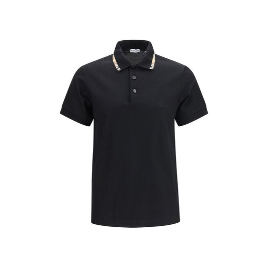 Burberry zwart katoenen poloshirt