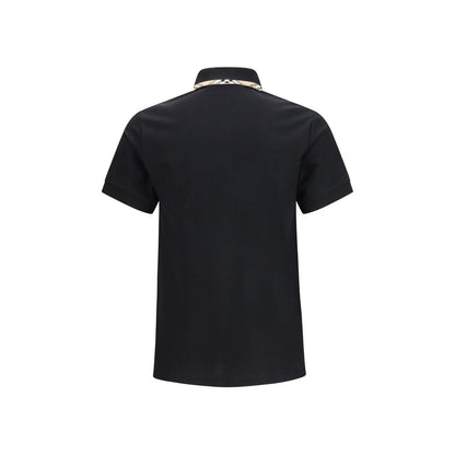 Burberry zwart katoenen poloshirt