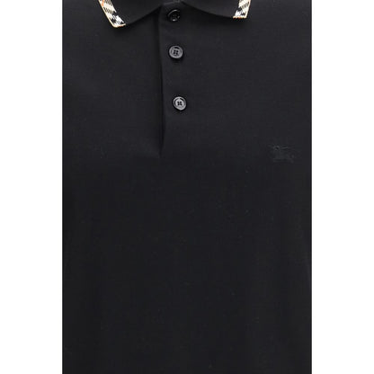 Burberry zwart katoenen poloshirt