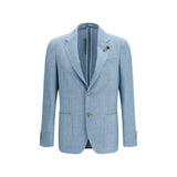 Lardini Blue Silk Blazer - Elegant & Contemporary Design