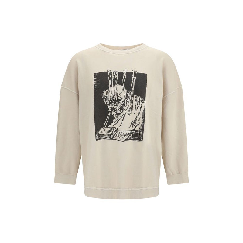 Our Legacy Beige Cotton Sweatshirt - Angry Fan Mail