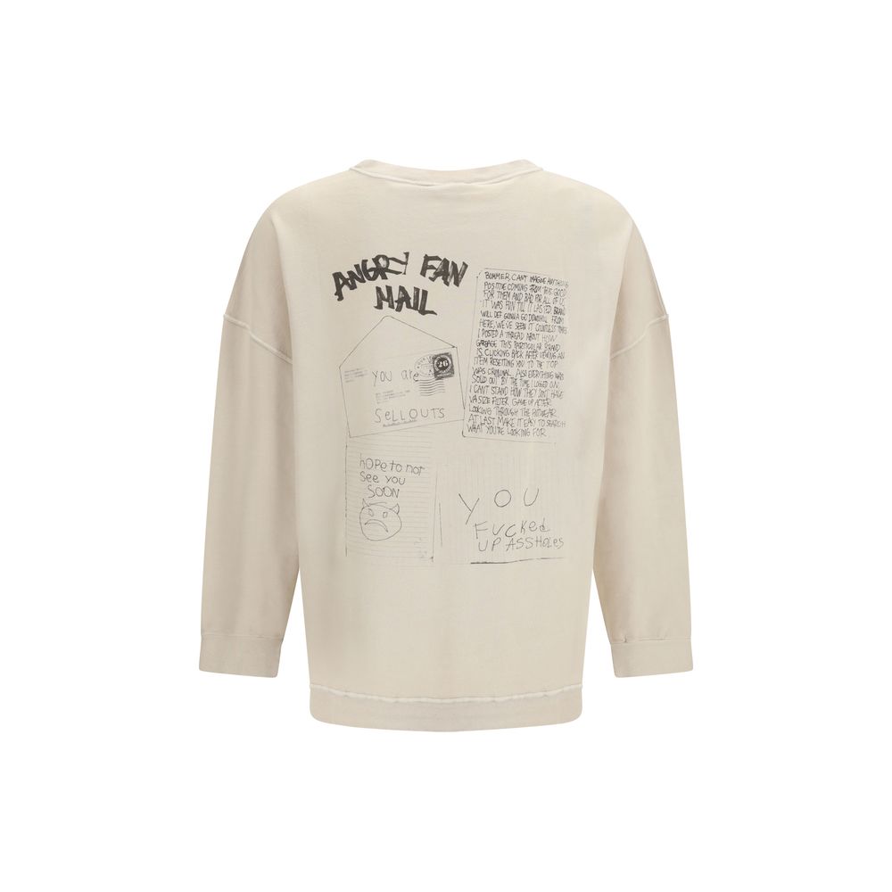 Our Legacy Beige Cotton Sweatshirt - Angry Fan Mail