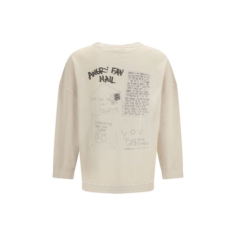 Our Legacy Beige Cotton Sweatshirt - Angry Fan Mail