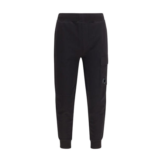 C.P. Company Black Cotton Cargo Pants for Men