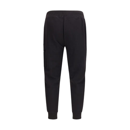 C.P. Company Black Cotton Cargo Pants