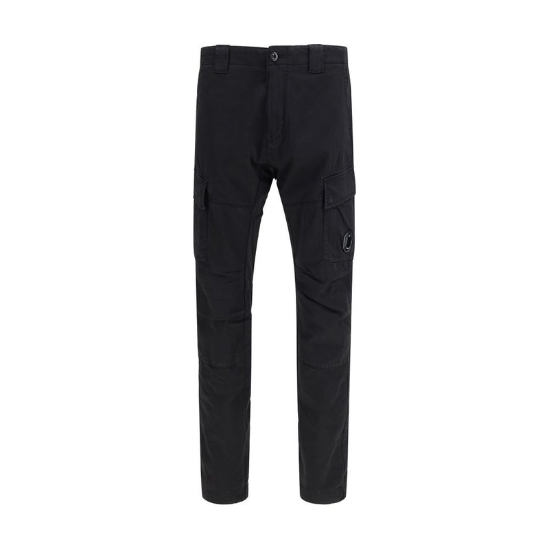C.P. Company Black Cotton Cargo Pants for Men