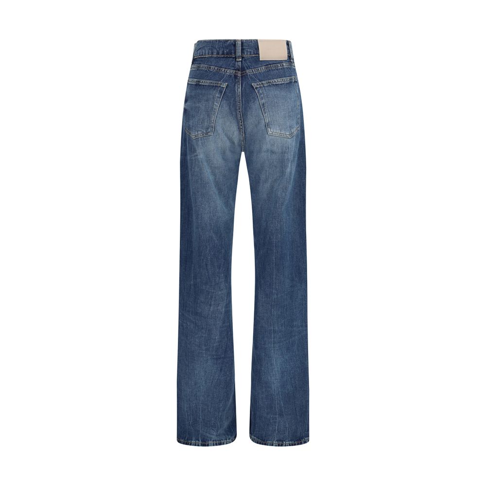 Our Legacy Wata Cut Blue Cotton Bootcut Jeans