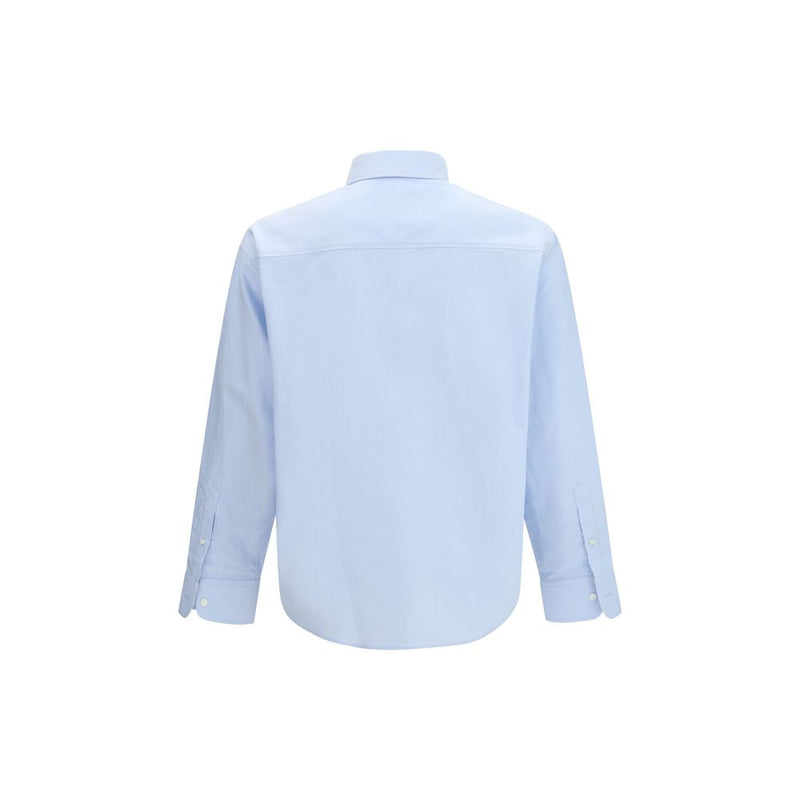 Ami Paris Blue Cotton Dress Shirt - Boxy Fit for Everyday Elegance