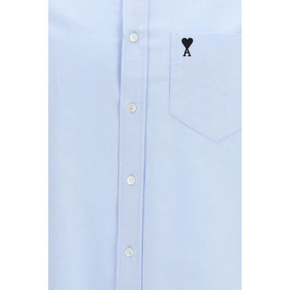 Ami Paris Blue Cotton Dress Shirt