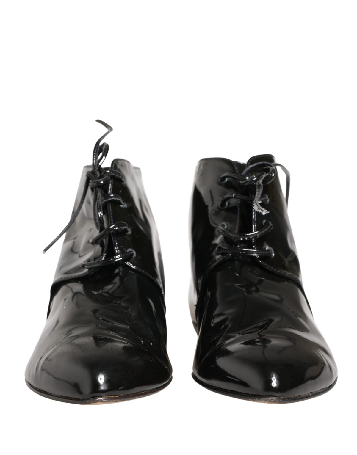 Dolce & Gabbana Black Leather Ankle Boots for Women
