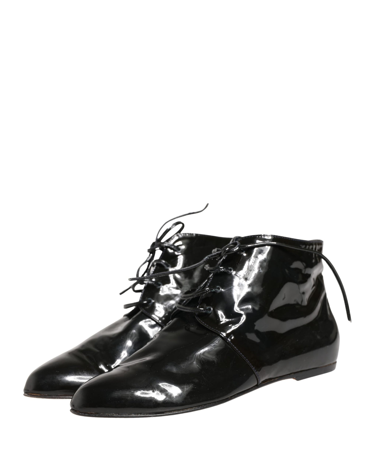 Dolce & Gabbana Black Leather Ankle Boots for Women