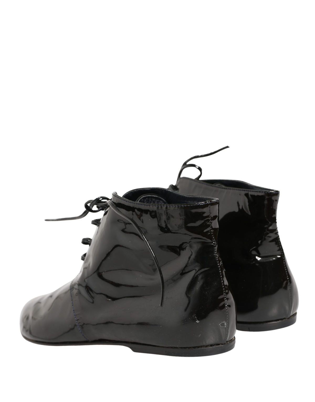 Dolce & Gabbana Black Leather Ankle Boots for Women