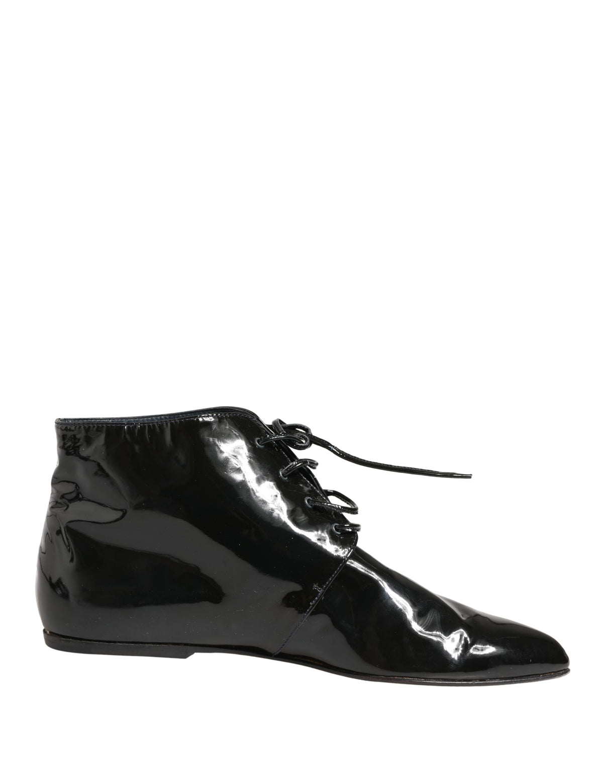 Dolce & Gabbana Black Leather Ankle Boots for Women