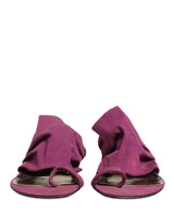 Dolce & Gabbana Violet Heels Sandals - Authentic Italian Design